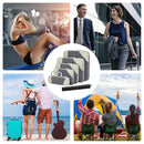 6PCS Compression Packing Cubes Expandable Luggage Storage Bag Travel Packing Bag - White