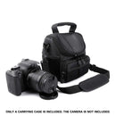Shoulder Camera Bag Durable with Multi-Compartment for DSLR SLR Use 14x12x17cm