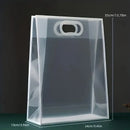 25pcs Transparent PVC Handbag for Wedding Festival Candy Gift Packaging Bag - Black-26*18*8cm