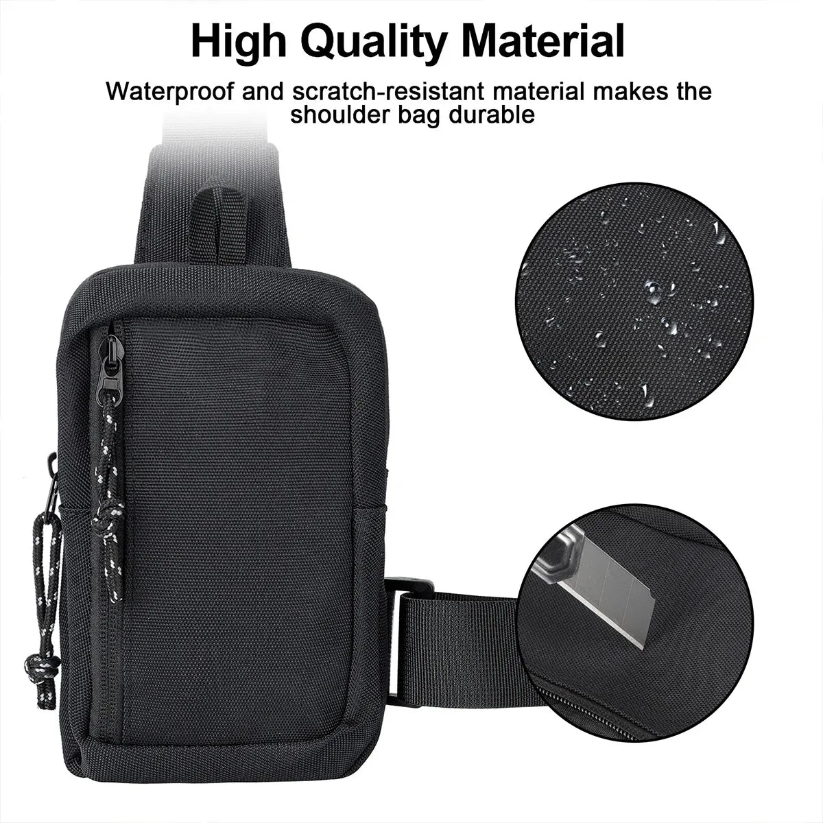 Mini Chest Bag Crossbody Bag Oxford Fabric Material Daily Casual Shopping Travel