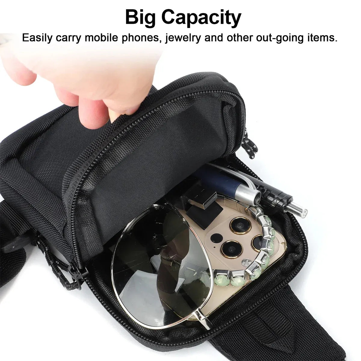 Mini Chest Bag Crossbody Bag Oxford Fabric Material Daily Casual Shopping Travel