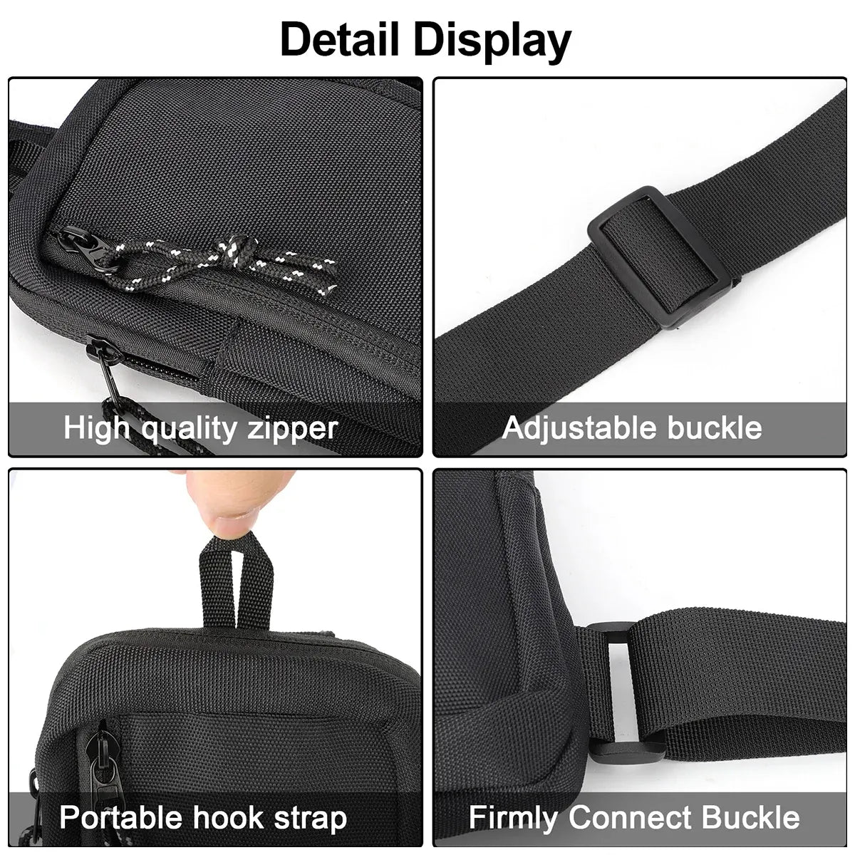 Mini Chest Bag Crossbody Bag Oxford Fabric Material Daily Casual Shopping Travel