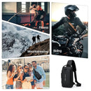 Multifunctional Combination Lock Chest Bag with USB Charging Port