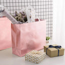 25PCS Embossed Non-Woven Tote Bag Fashion Shopping Gift Packaging Bag - Black-40*30*12cm