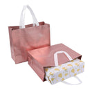 25PCS Embossed Non-Woven Tote Bag Fashion Shopping Gift Packaging Bag - Black-40*30*12cm