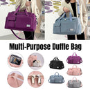 Unisex Waterproof Portable Travel Luggage Carry On Shoulder Hand Duffle Bag - Black