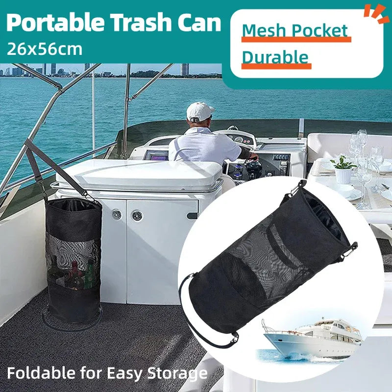 Outdoor Yacht Storage Net Bag Cruise Yacht Garbage Bags Miscellaneous Storage