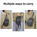 Casual Multifunctional Crossbody Bag for Men Travel Outdoor Hiking and Sports - Black