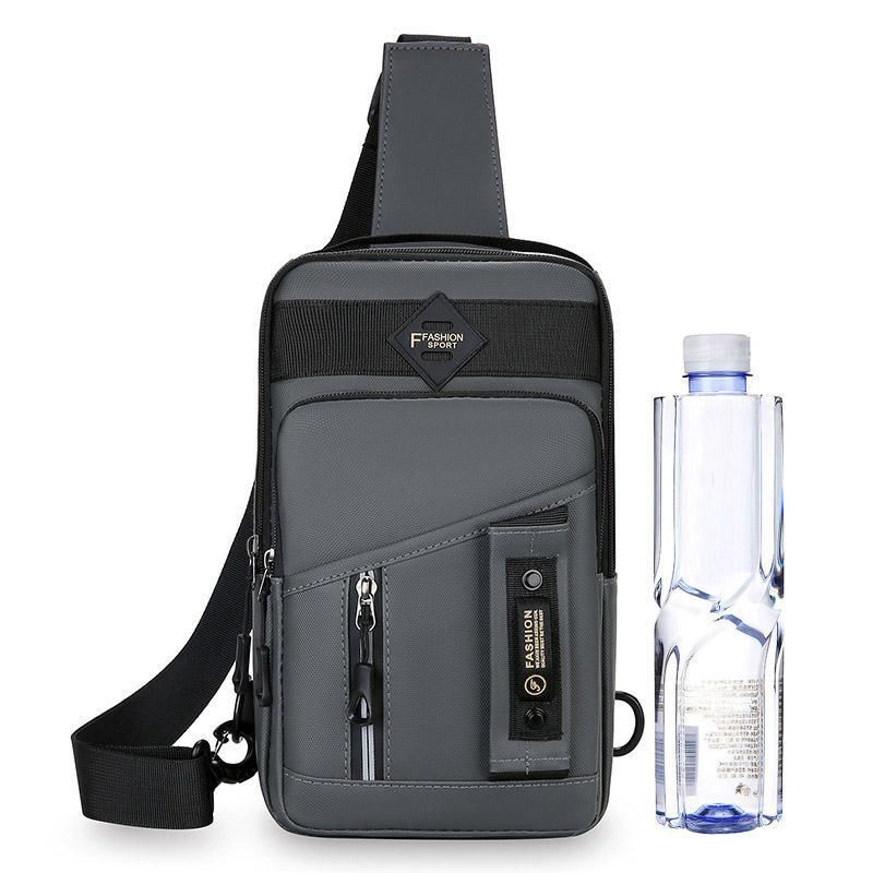 Casual Multifunctional Crossbody Bag for Men Travel Outdoor Hiking and Sports - Black