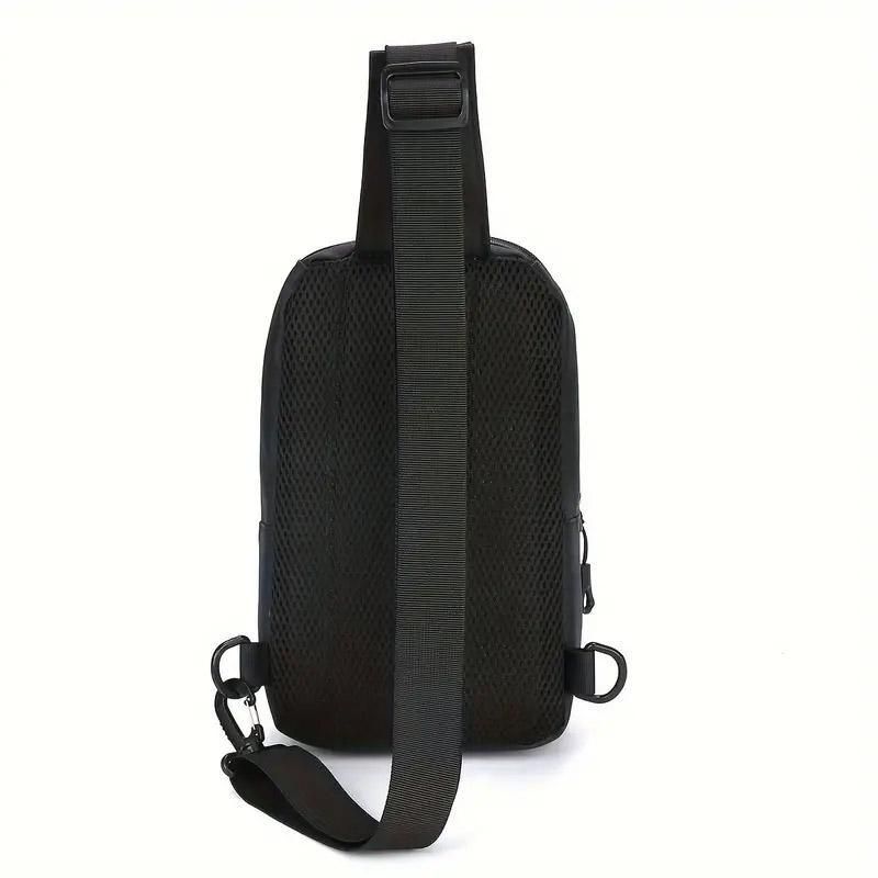 Casual Multifunctional Crossbody Bag for Men Travel Outdoor Hiking and Sports - Black