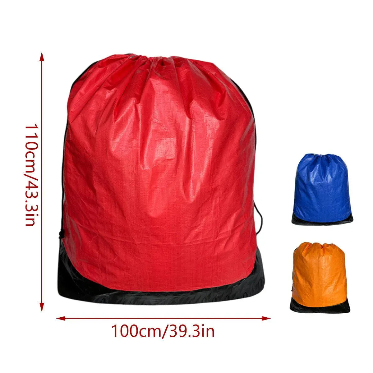 Waterproof Drawstring Moving Bag Large Packing Transfer Bag for Travel Storag - Blue