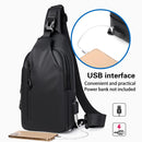 Large Capacity Chest Crossbody Bag Waterproof Durable for Travel Daily Use - Blue