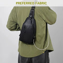 Large Capacity Chest Crossbody Bag Waterproof Durable for Travel Daily Use - Blue
