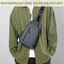 Large Capacity Chest Crossbody Bag Waterproof Durable for Travel Daily Use - Blue