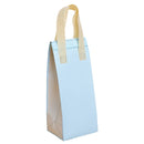 50PCS Blue Takeaway Packaging Bags with Handles and Self-Adhesive Seal - M