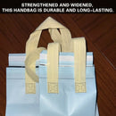 50PCS Blue Takeaway Packaging Bags with Handles and Self-Adhesive Seal - M
