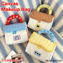 Cute Cabin Cosmetic Bag Large Capacity Portable Travel Storage Handheld Wash Bag - Brown