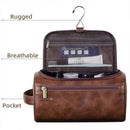 Large Capacity Waterproof Travel Toiletry Bag Cosmetic Organizer Multifunctional - Brown