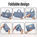 Large Capacity Travel Bag Foldable Luggage Tote Lightweight Storage Duffel Bag - Purple