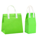 50PCS Green Takeaway Packaging Bags with Handles and Self-Adhesive Seal - L