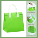 50PCS Green Takeaway Packaging Bags with Handles and Self-Adhesive Seal - M