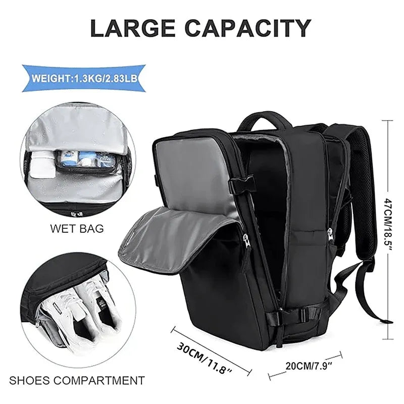 Waterproof Travel Backpack Outdoor Sports Shoulder Bag Hiking Camping Daypack - Pink