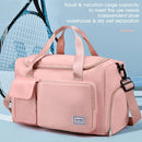 Unisex Waterproof Portable Travel Luggage Carry On Shoulder Hand Duffle Bag - Pink