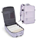 Waterproof Travel Backpack Outdoor Sports Shoulder Bag Hiking Camping Daypack - Purple