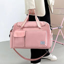 Unisex Waterproof Portable Travel Luggage Carry On Shoulder Hand Duffle Bag - Purple