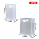 Reusable Frosted Plastic Gift Bags with Handle for Gifts Flowers 20 Pack - 21x11x27cm