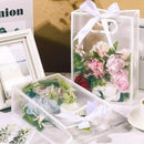 Reusable Frosted Plastic Gift Bags with Handle for Gifts Flowers 20 Pack - 21x11x27cm