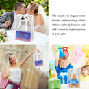 Reusable Frosted Plastic Gift Bags with Handle for Gifts Flowers 20 Pack - 21x11x27cm