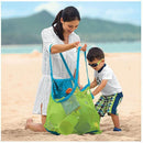 Mesh Beach Toy Bag Sand Away Tote for Swimming Pool Storage S or L Size - L