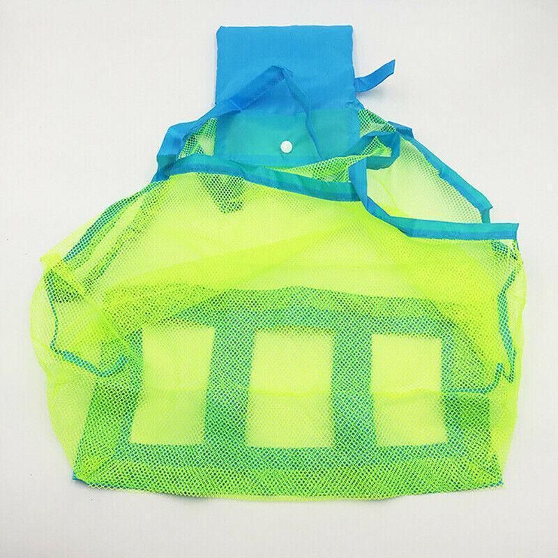 Mesh Beach Toy Bag Sand Away Tote for Swimming Pool Storage S or L Size - L