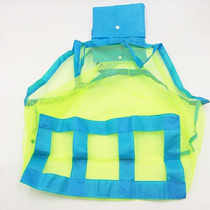 Mesh Beach Toy Bag Sand Away Tote for Swimming Pool Storage S or L Size - L