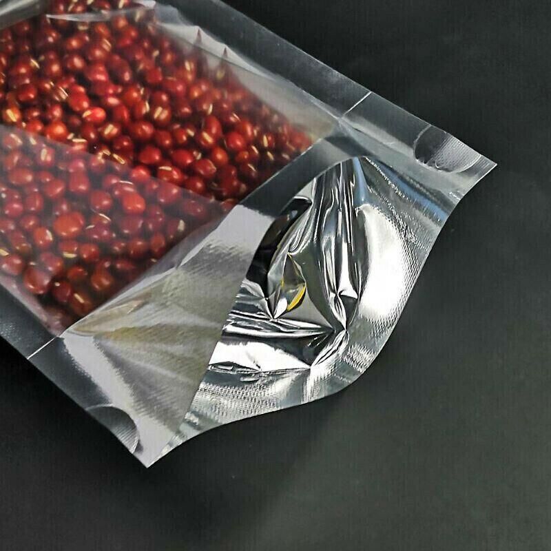 Clear Aluminum Foil Mylar Stand Up Retail Bags Zip Lock Pouches Pouch Packaging - 16*24+4CM-50PCS