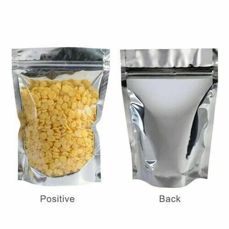 Clear Aluminum Foil Mylar Stand Up Retail Bags Zip Lock Pouches Pouch Packaging - 20*30+4CM-50PCS