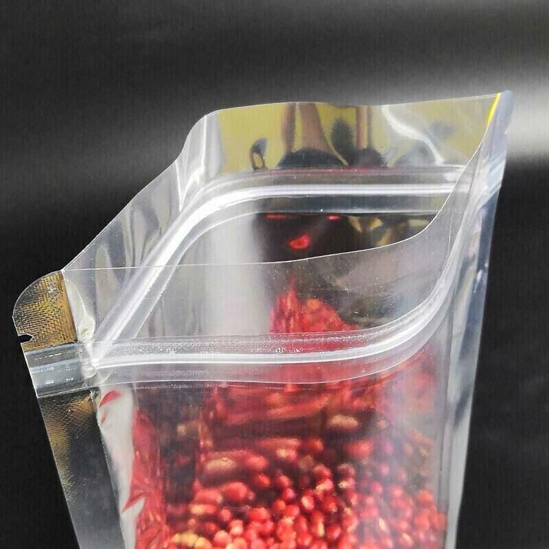 Clear Aluminum Foil Mylar Stand Up Retail Bags Zip Lock Pouches Pouch Packaging - 20*30+4CM-50PCS