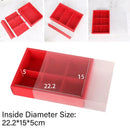 Kraft Paper Mooncake Gift Box 6 Compartment 50pcs Bakery Pastry Packaging Box - Kraft