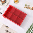 Kraft Paper Mooncake Gift Box 6 Compartment 50pcs Bakery Pastry Packaging Box - Kraft