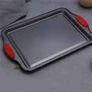 3PCS High Temp Non Stick Home Baking Tray Oven Safe Durable for Cakes Breads