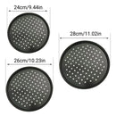 3pcs Pizza Pan Non-Stick Crisper Tray Oven Baking Bakeware With Holes 24-28CM