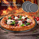 3pcs Pizza Pan Non-Stick Crisper Tray Oven Baking Bakeware With Holes 24-28CM