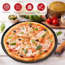 3pcs Pizza Pan Non-Stick Crisper Tray Oven Baking Bakeware With Holes 24-28CM