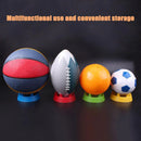 2PCS Football Basketball Volleyball Storage Stand Multi-Functional Ball Holder - Yellow