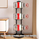 3/4Tier Basketball Stand Ball Organizer Storage Rack Basketball Equipment Holder - White-3 Layers