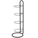 3/4Tier Basketball Stand Ball Organizer Storage Rack Basketball Equipment Holder - Black-4 Layers