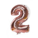 Rose Gold 32 Inch Foil Number Balloon 81cm Birthday Party Wedding Decoration - Rose Gold 2