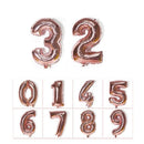 Rose Gold 32 Inch Foil Number Balloon 81cm Birthday Party Wedding Decoration - Rose Gold 8