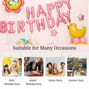 45-50 Pcs Happy Birthday 3D Unicorn Decoration Balloons Diy Decor Party Set - 01